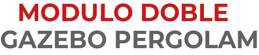 modulo doble gazebo pergolam